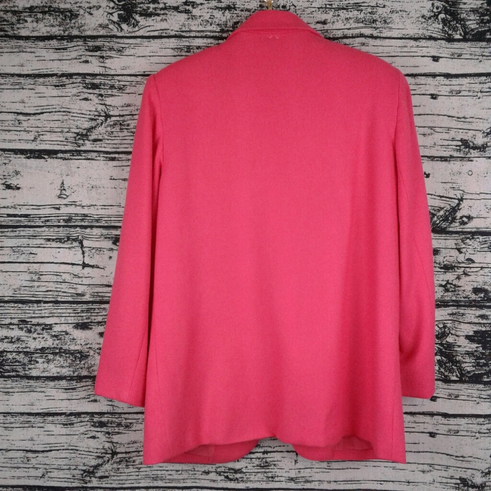 Wool Single Breasted One Button Oversized Blazer - image 2